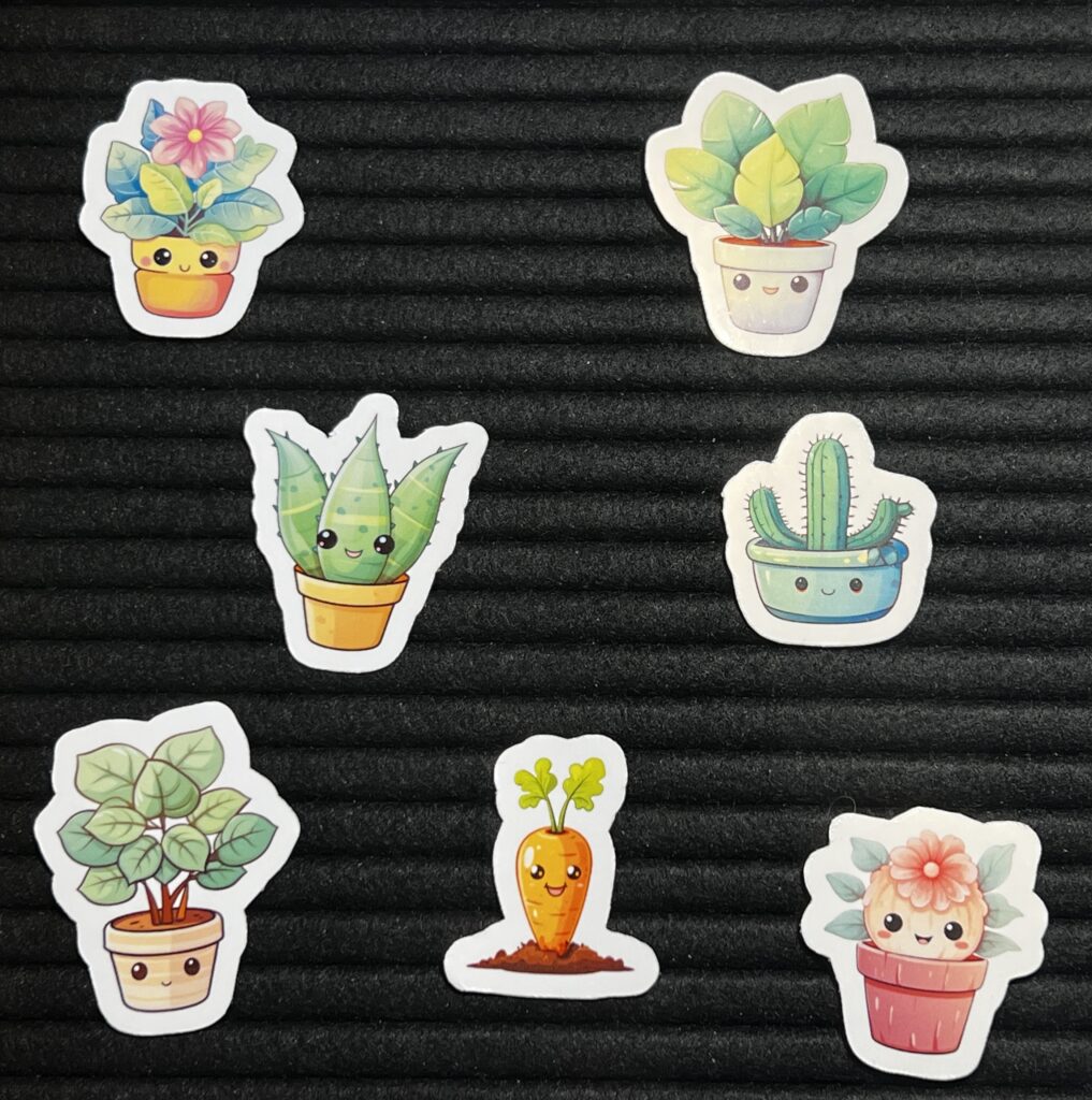 Mini Stickers Kawaii Plants – Just Roxy
