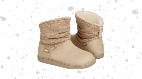 Homeier Ralph Women's Winter Warm Chenille Knit Bootie Slippers