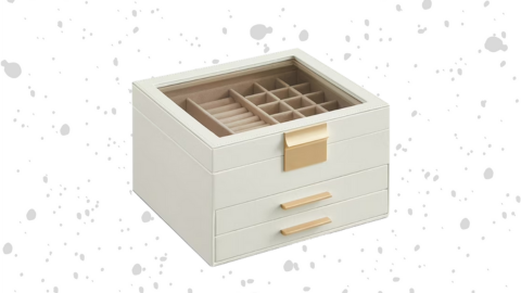 3-Layer Jewelry Organizer with Glass Lid