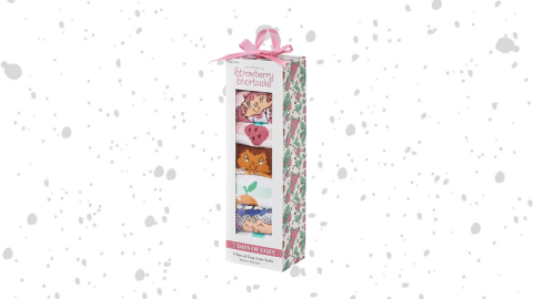Women's Strawberry Shortcake Cozy Crew Socks Gift Box