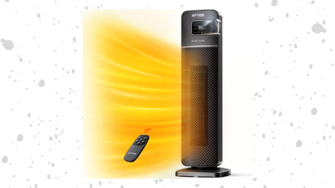 24" Tower Heater, 1500W PTC Ceramic Electric Space Heater