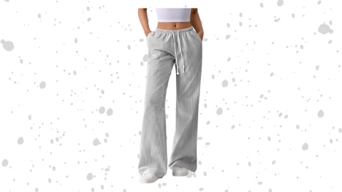 BTFBM Striped Wide Leg Pants