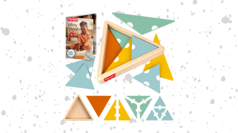 Fisher-Price Wood Montessori Toy Triangles