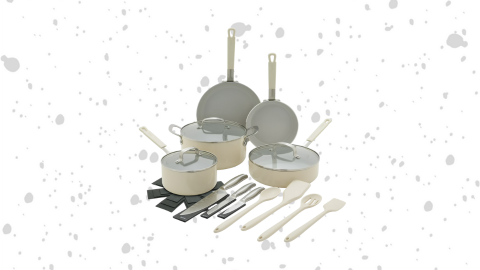 Bobby Flay by Greenpan – 21-Piece Pots and Pans Cookware Set